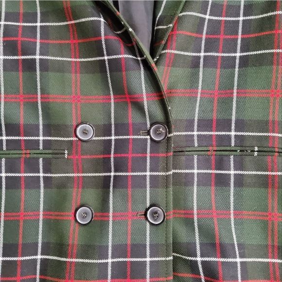 Zara Women's Checked Plaid Double Breasted Blazer Size XS - Picture 9 of 13